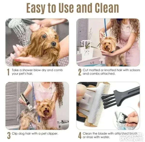 Mašinica za šišanje pasa 9u1 + pedikir set