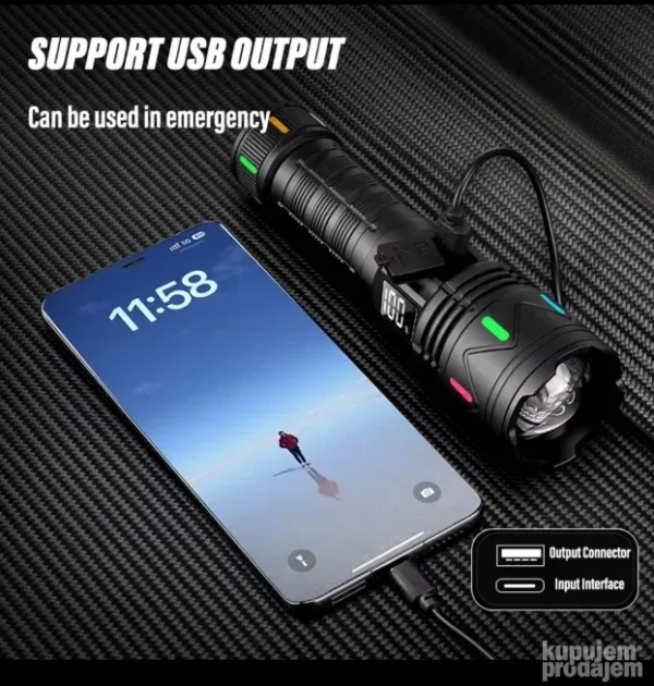 Marone Baterijska LED Lampa 2 u 1