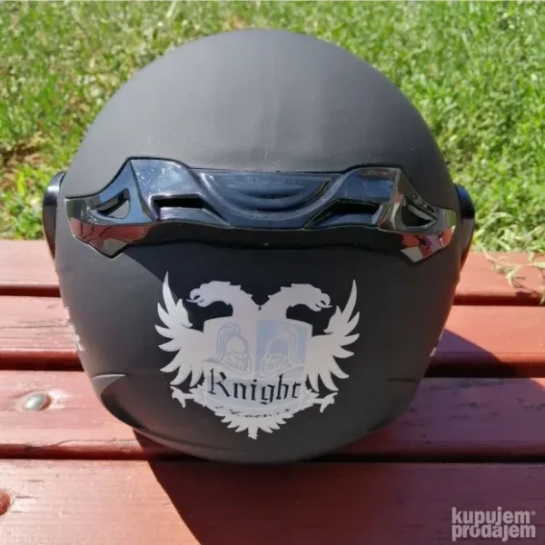 Jet Kaciga Crna i Bela