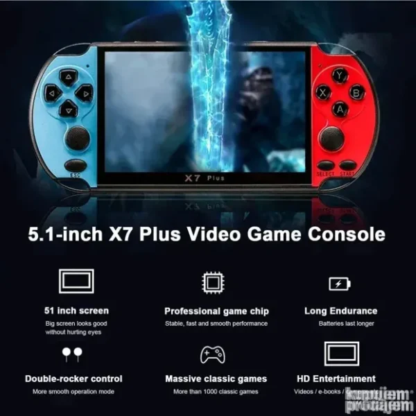 PSP X7 Plus mini retro konzola 5.1 inch