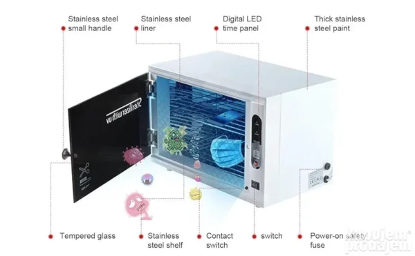 UV sterilizator sa digitalnim tajmerom | Profesionalna dezinfekcija
