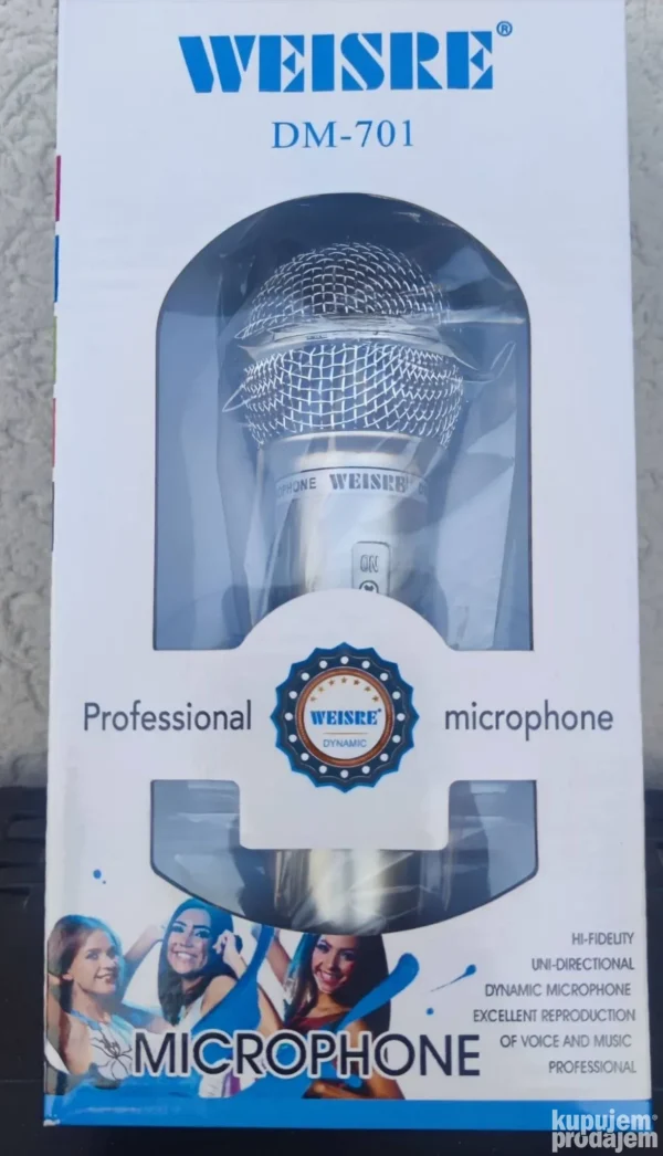 Mikrofon za Bluetooth zvučnik WEISRE DM-701