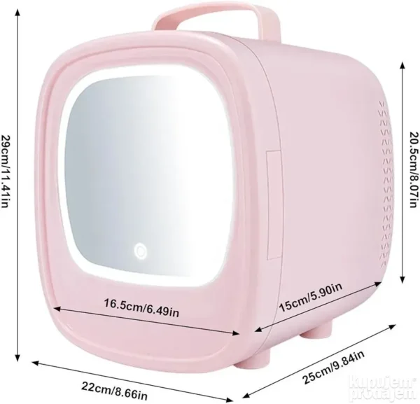 Kozmetički frižider za lepotu sa LED svetlom | 6L mini beauty fridge