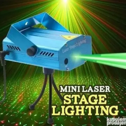Novogodišnji laserski projektor sa prazničnim motivima – crvena i zelena projekcija, Lux Shop
