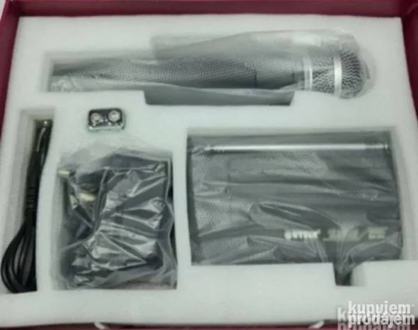 Bežični karaoke mikrofon sa prijemnikom – domet do 40m