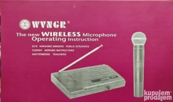 Bežični karaoke mikrofon sa prijemnikom – domet do 40m