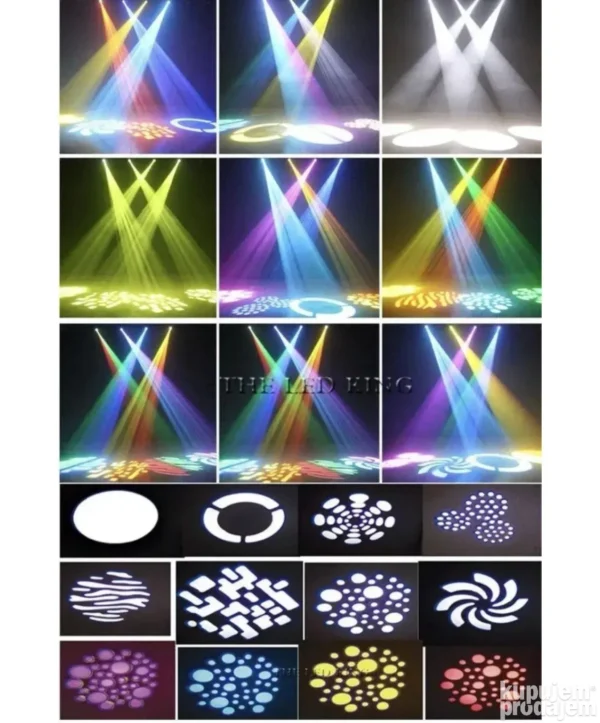 Pokretni svetlosni reflektor – Roto glava za žurke i event rasvetu