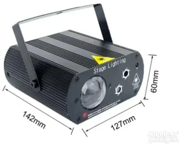 Laserski projektor sa RGB LED efektima i daljinskim upravljačem