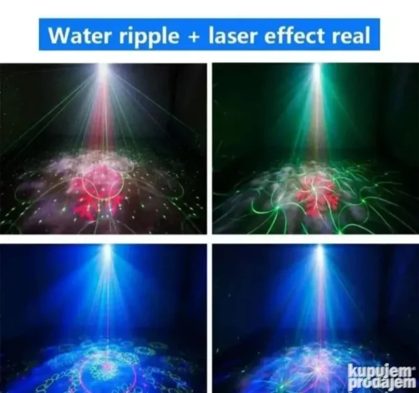 Laserski projektor sa RGB LED efektima i daljinskim upravljačem