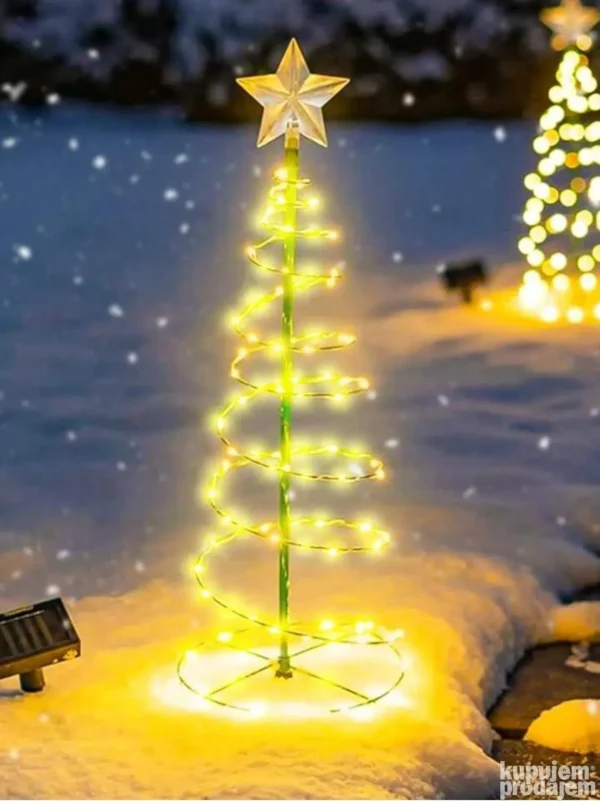 LED solarna jelka – ekološka i praznično magična dekoracija