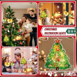 Božićne dekoracije za prozore – set od 3 LED ukrasa sa usisnim čašama, Lux Shop