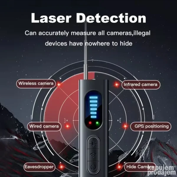 Detektor prisluškivača i skrivenih kamera | GPS zaštita