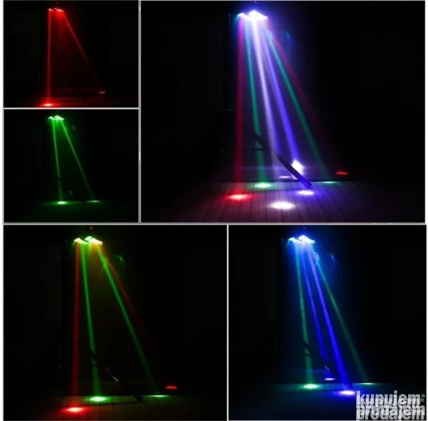 LED Spider Roto Glava 8x3W RGB | Profesionalna efekat rasveta