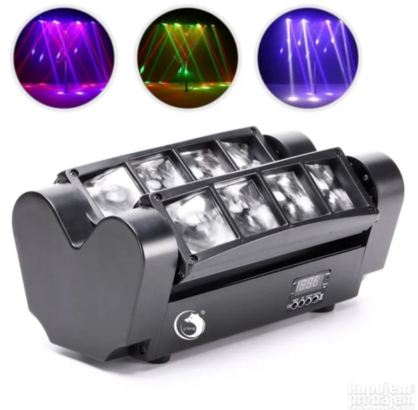 LED Spider Roto Glava 8x3W RGB | Profesionalna efekat rasveta