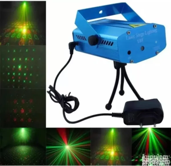 Laser projektor za žurke | Crveno-zeleni disko efekat