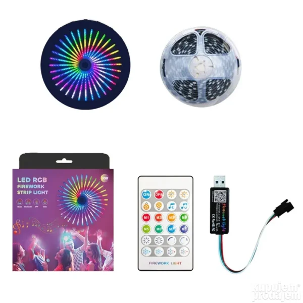 Vatrometna RGB LED traka – sinhronizacija sa muzikom