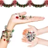 Set narukvica za božićni adventski kalendar – uradi sam