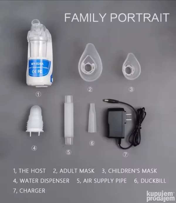 Prenosivi inhalator nebulizator | Ultra tihi za decu i odrasle