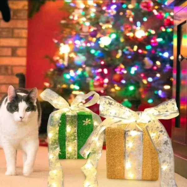 LED dekorativne lampice od satenske trake | 5m i 10m | Zlatna