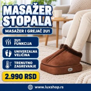 Masažer i grejač nogu 2u1 | Toplota + masaža stopala