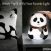 Silikonska noćna LED lampa sa daljinskim | Panda lampa za decu