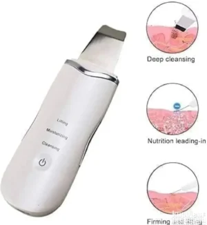 Ultrazvučna špatula za lice za dubinsko čišćenje pora, piling i masažu kože, kompaktan i prenosiv dizajn za kućnu upotrebu.