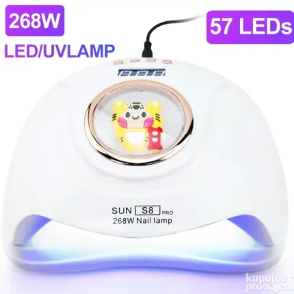 SUN S8 Pro UV LED lampa za nokte sa LCD ekranom, automatskim senzorom i prostranom unutrašnjošću za manikir i pedikir.