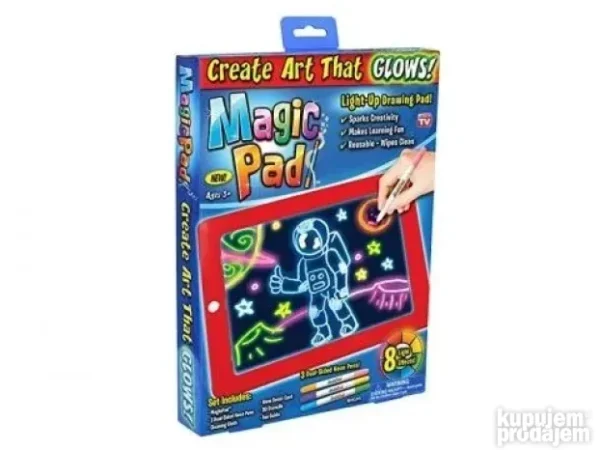 big-161989556-65a568b59237c1-55496717e0398812-8167-4 Magična Svetleća Tabla za Crtanje za Decu | Edukativni Magic Pad