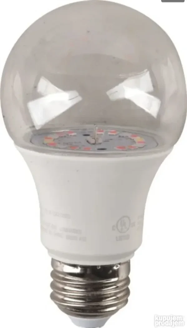 E27 LED Grow Sijalica 9W za Biljke - Pun Spektar za Brži Rast