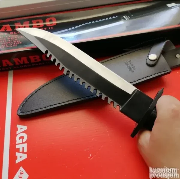 Rambo nož First Blood 2 sa setom za preživljavanje 39cm