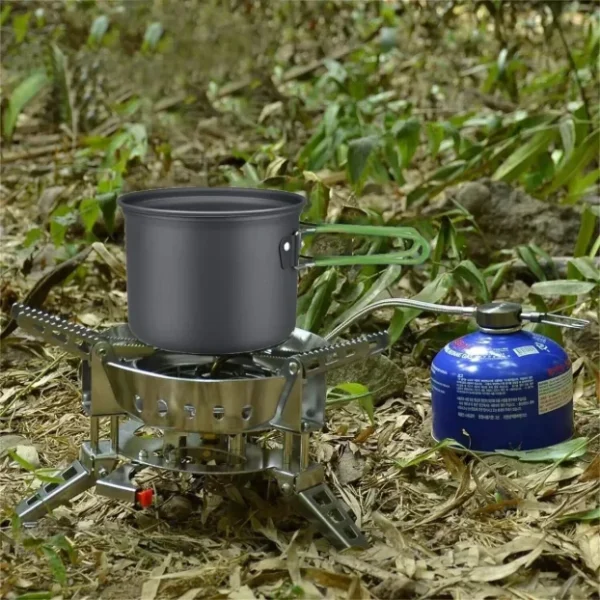 Set za kuvanje u prirodi sa gorionikom 3u1