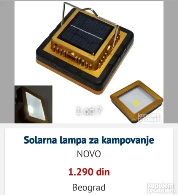 Prenosivi LED Kamperski Fenjer | USB Punjenje | T-880 Model