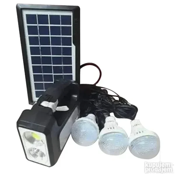 Solarni sistem za osvetljenje i punjenje | 3 LED sijalice, USB