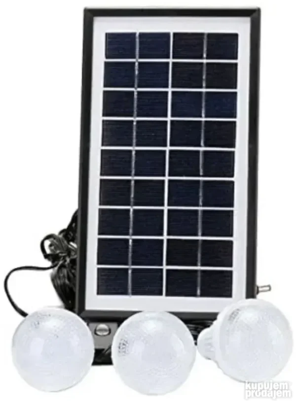 Solarni sistem za osvetljenje i punjenje | 3 LED sijalice, USB