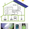 Solarni sistem za osvetljenje i punjenje | 3 LED sijalice, USB