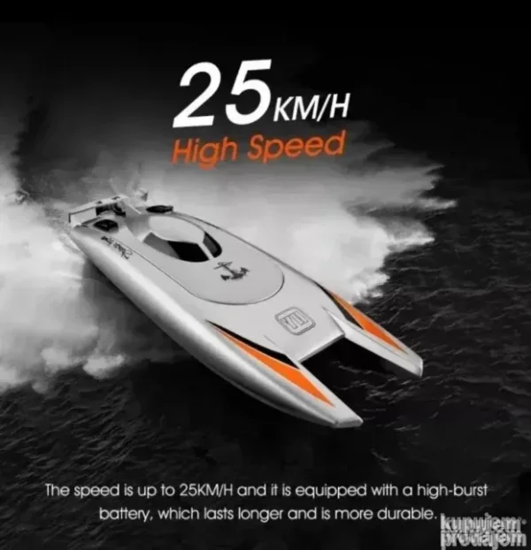 Trkački RC Gliser na Daljinski do 25km/h | Snažni Dvostruki Motor