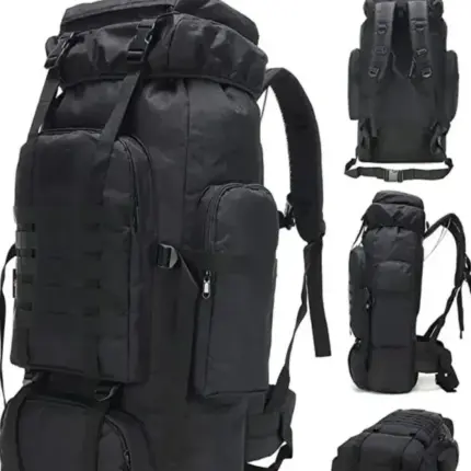 Taktički Ranac 70L Crni Army Model za Kampovanje