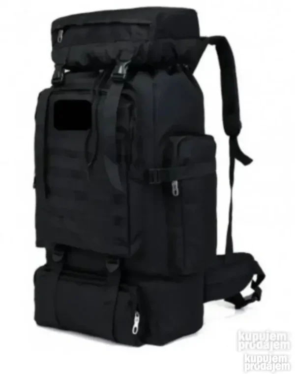 Taktički Ranac 70L Crni Army Model za Kampovanje