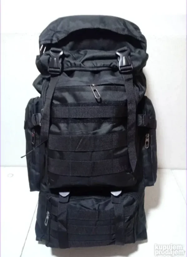 Taktički Ranac 70L Crni Army Model za Kampovanje