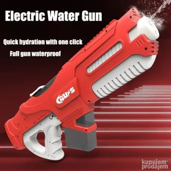 Električna puška na vodu Blaster Ajkula, Domet 12m