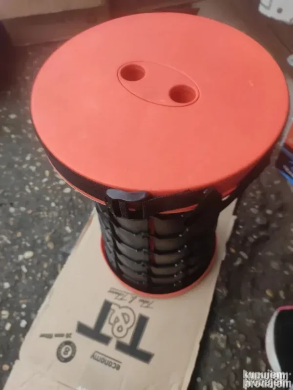 Sklopiva Prenosiva Stolica za Kampovanje | Podesiva 25–45cm