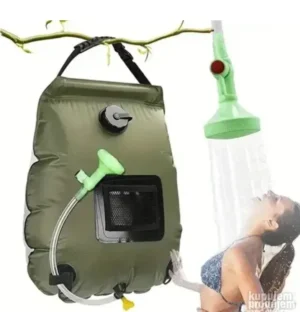 Solarni Tuš za Kampovanje 20L | Prenosivi | Izdržljiv