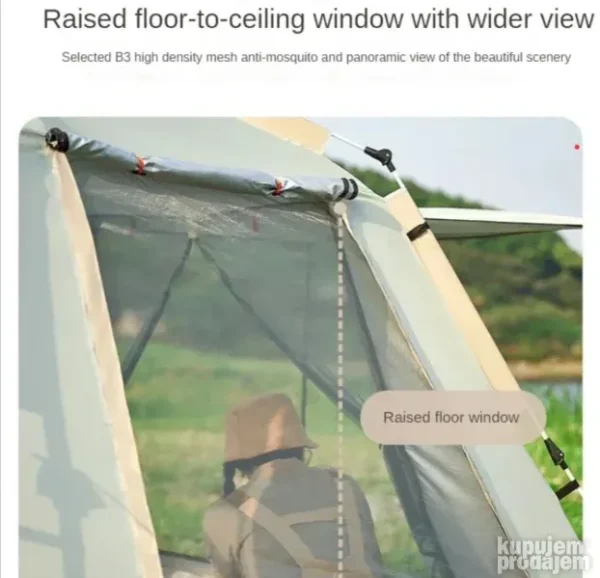 Automatski Šator za Kampovanje 220x220cm Vodootporan