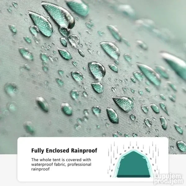 Automatski Šator za Kampovanje 220x220cm Vodootporan