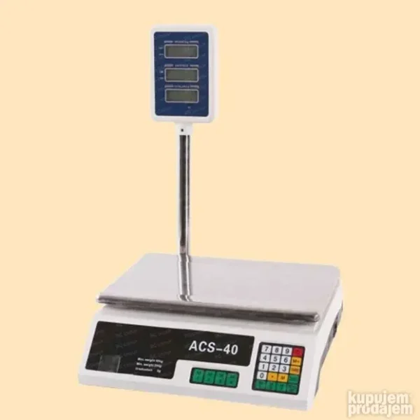 Digitalna Vaga sa Dodatnim Displejem FLAT BASE do 40kg