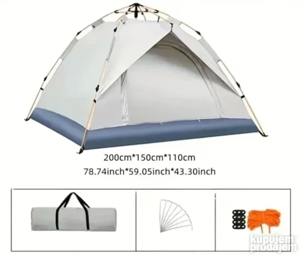 Instant hidraulični šator 240x210cm za kampovanje