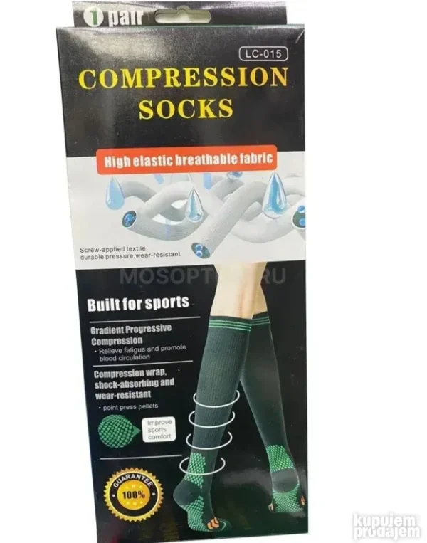 Vrhunske Kompresione Čarape LC-015 za Vene i Sport | Lux Shop