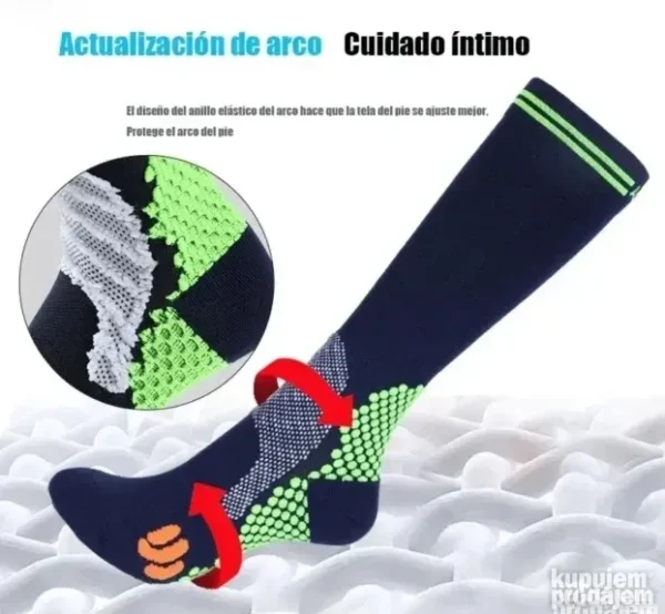 Vrhunske Kompresione Čarape LC-015 za Vene i Sport | Lux Shop