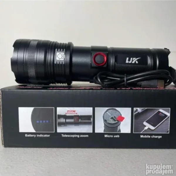 COBA B702 Snažna baterijska lampa dugog dometa 1000m USB-C