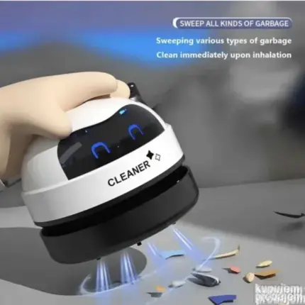 Mini Robot Stoni Usisivač - Bežični Desktop Čistač za Mrvice